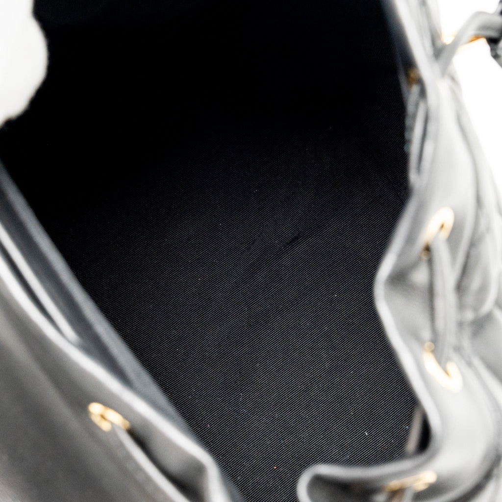 Chanel Urban Spirit Flap Backpack Lambskin Black