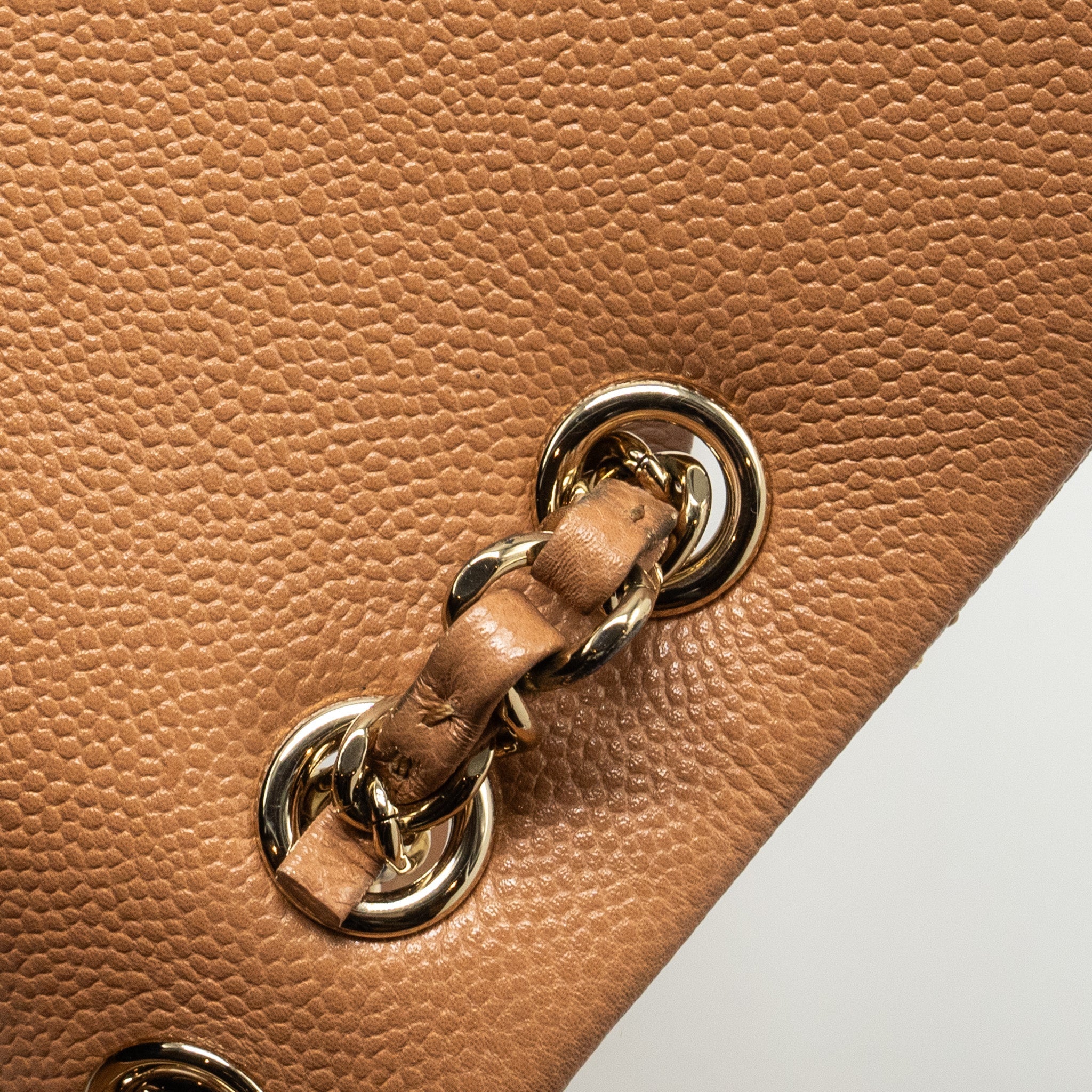 Chanel Triple Pack Backpack Caviar Caramel L (Microchip)