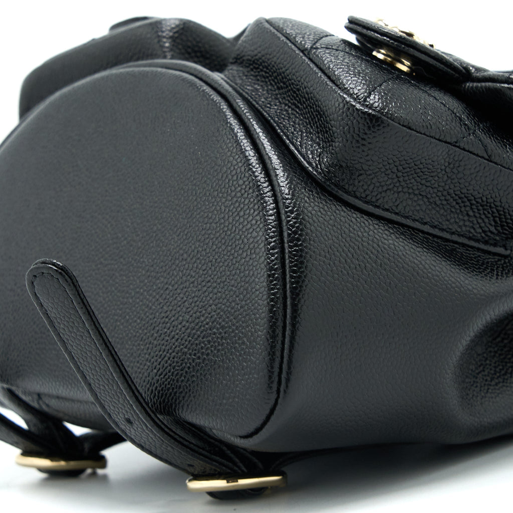 Chanel 23P Mini Triple Pack Backpack Caviar Black L (Microchip)