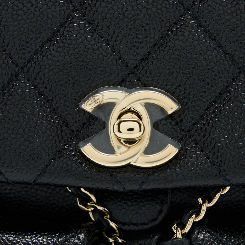 Chanel 23P Mini Triple Pack Backpack Caviar Black L (Microchip)
