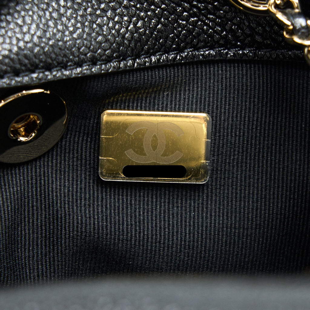 Chanel 23P Mini Triple Pack Backpack Caviar Black L (Microchip)