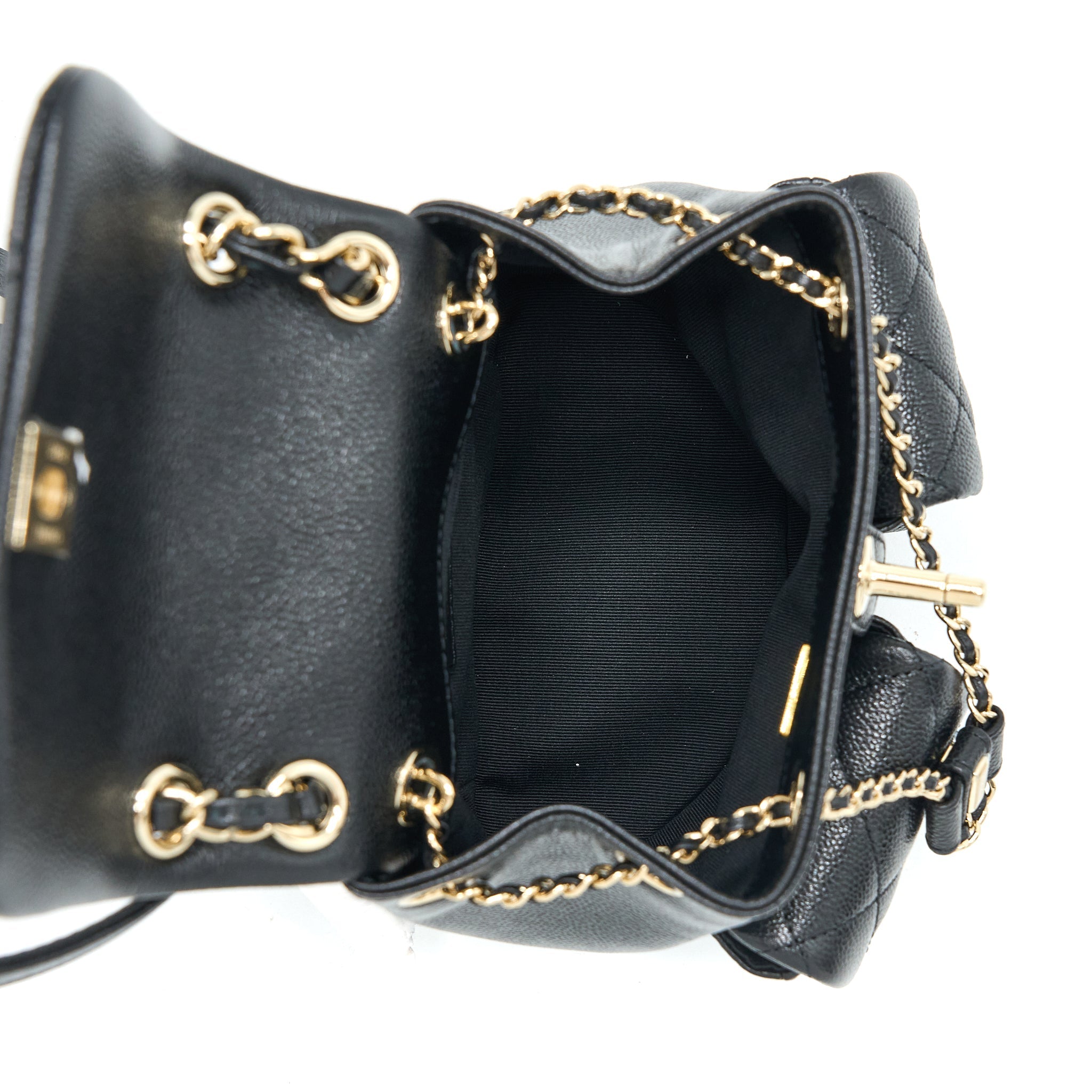 Chanel 23P Mini Triple Pack Backpack Caviar Black L (Microchip)