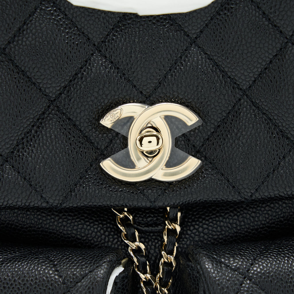 Chanel 23P Triple Pack Backpack Caviar Black L (Microchip)