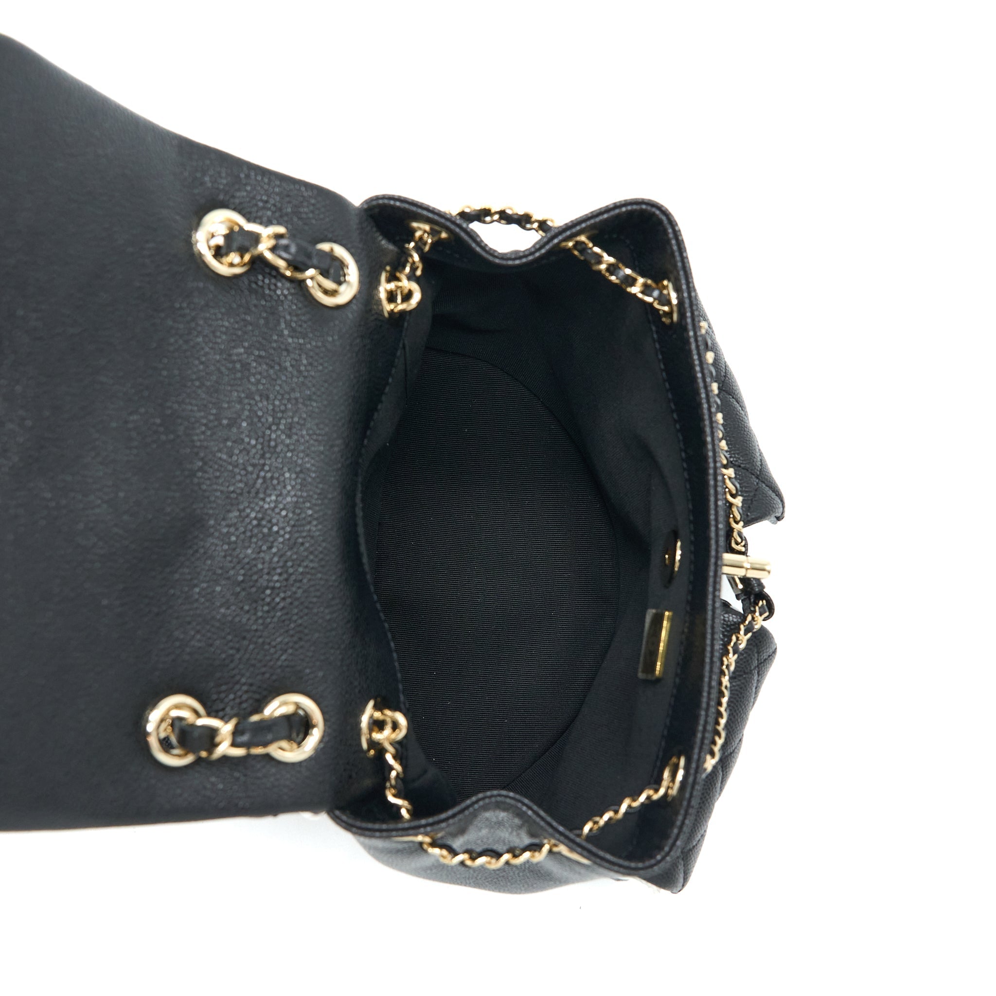 Chanel 23P Triple Pack Backpack Caviar Black L (Microchip)