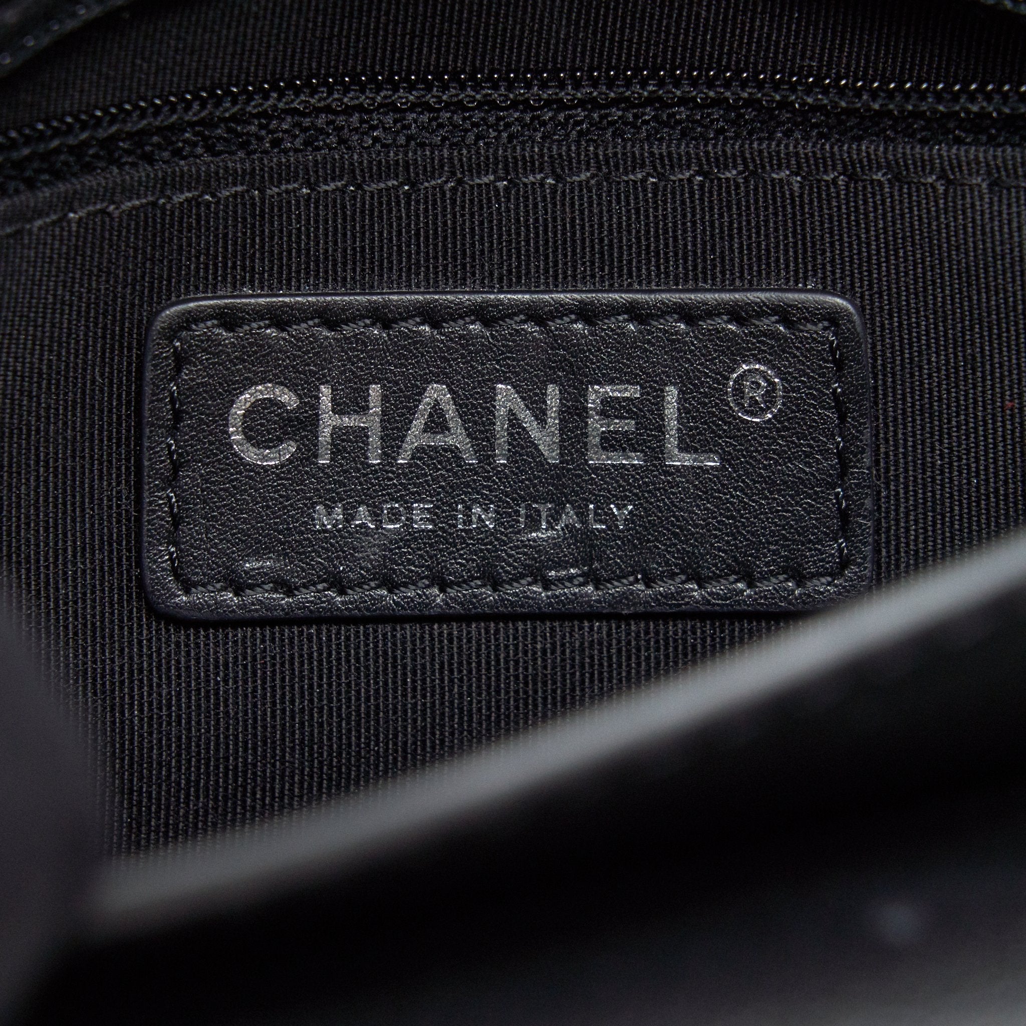 Chanel Quilted Flap Crossbody Bag Black Ruthenium Hardware
