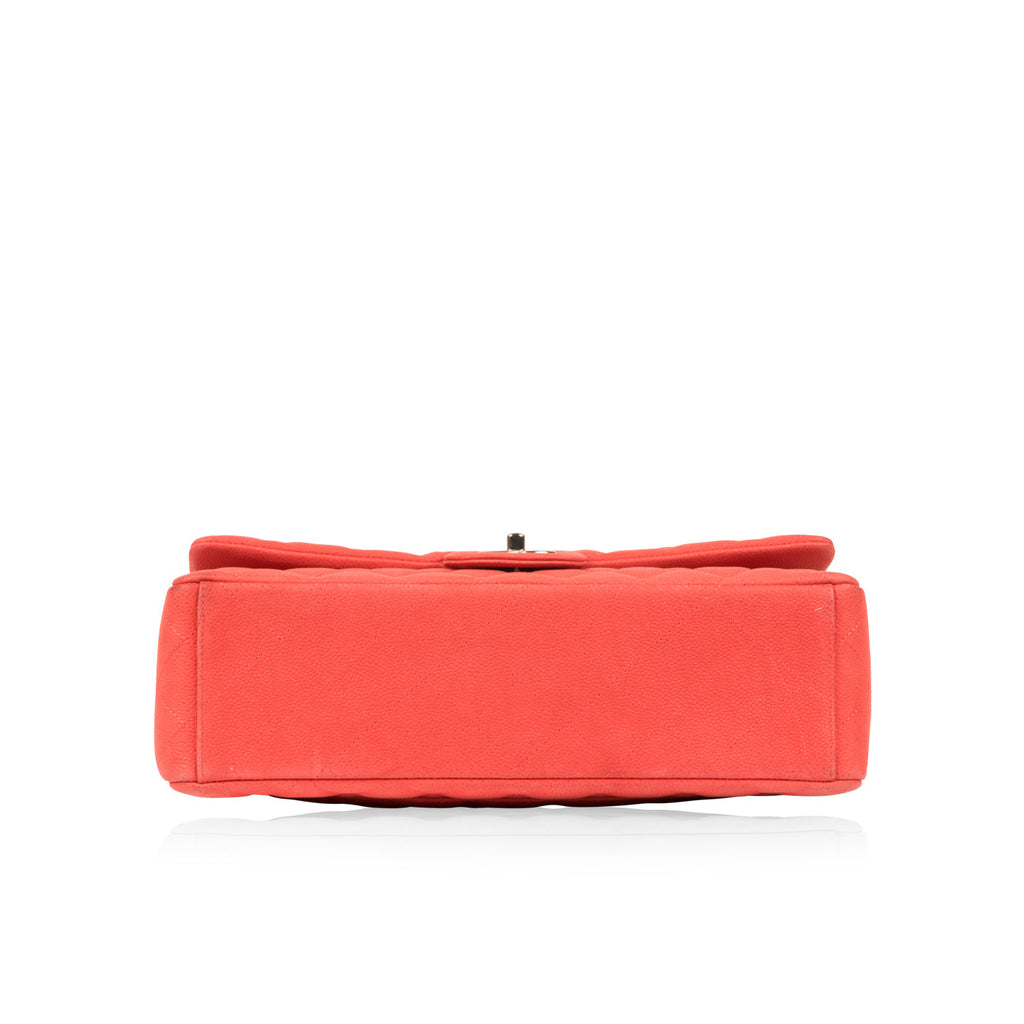 Chanel Matte Coral Maxi Flap Bag