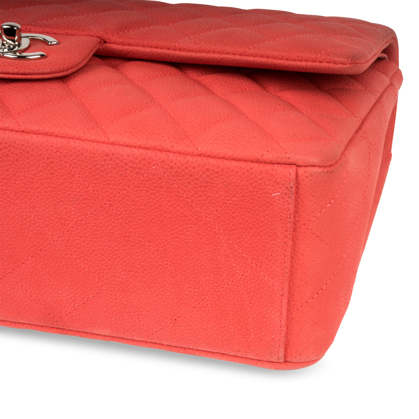Chanel Matte Coral Maxi Flap Bag