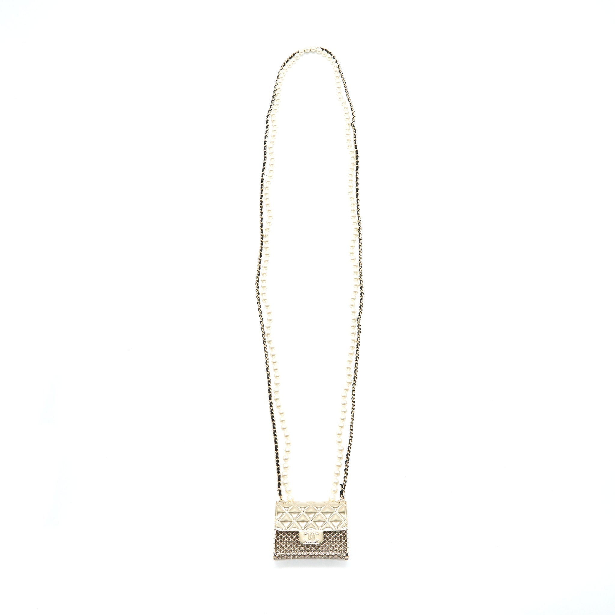 Chanel the long Necklace With Chain and Pearl
