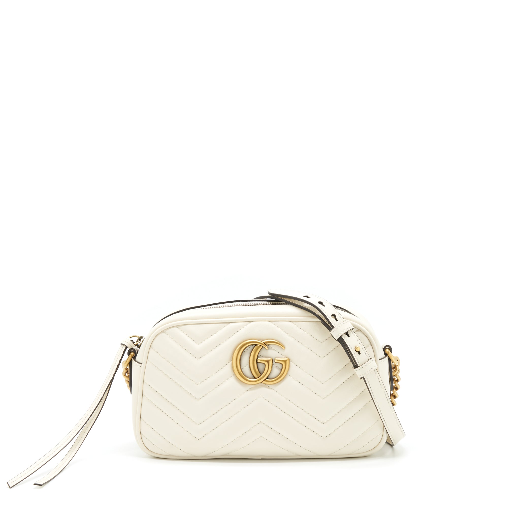 Gucci Marmont Camera Bag White