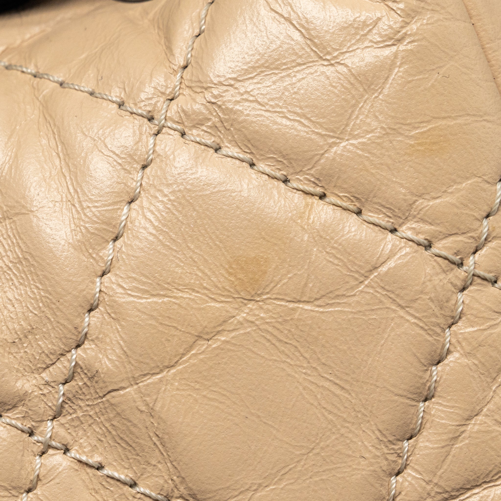 Chanel Small Gabrielle Backpack Aged Calfskin Beige/Black Multicolour Hardware