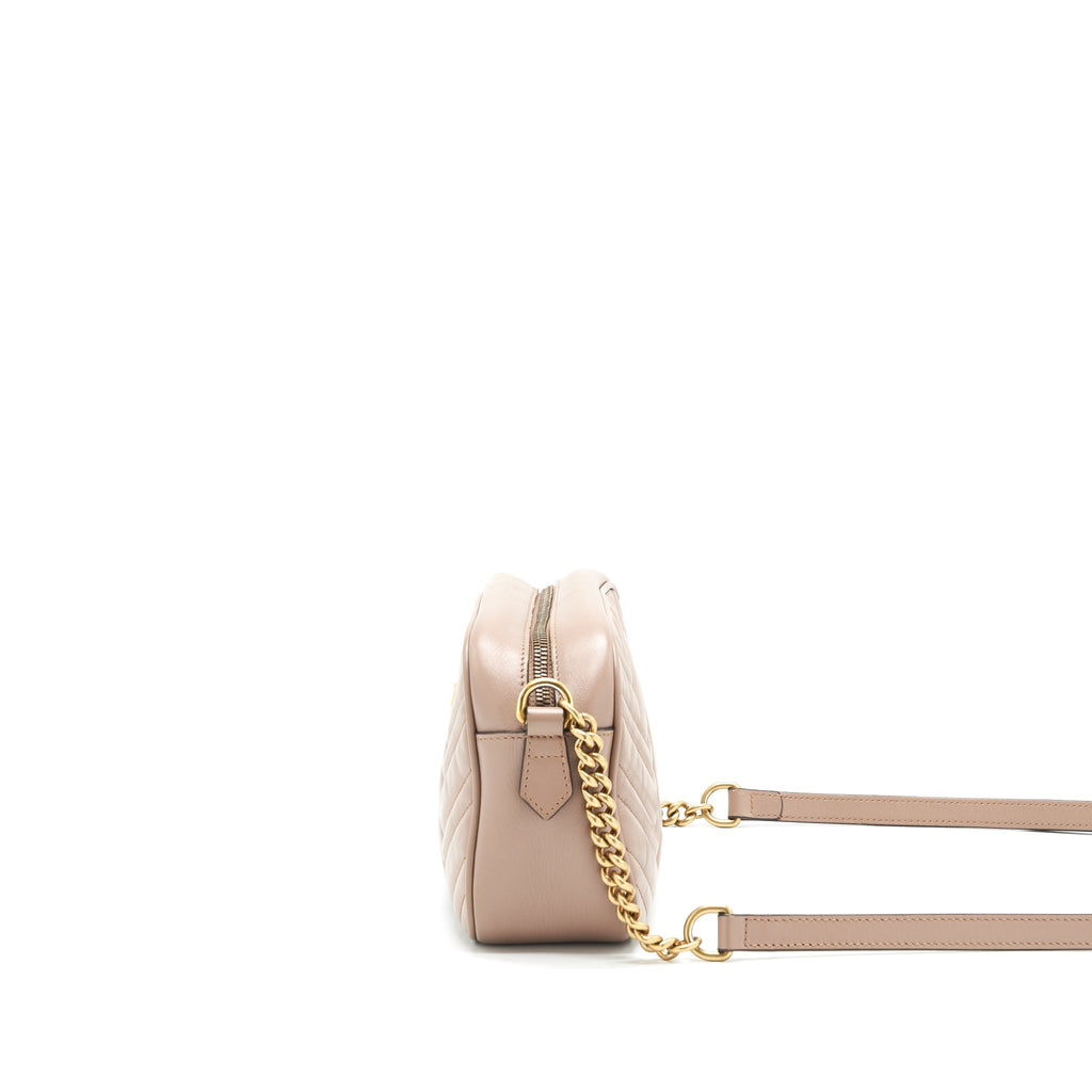 Gucci GG Marmont Small Matelasse Camera Bag Beige