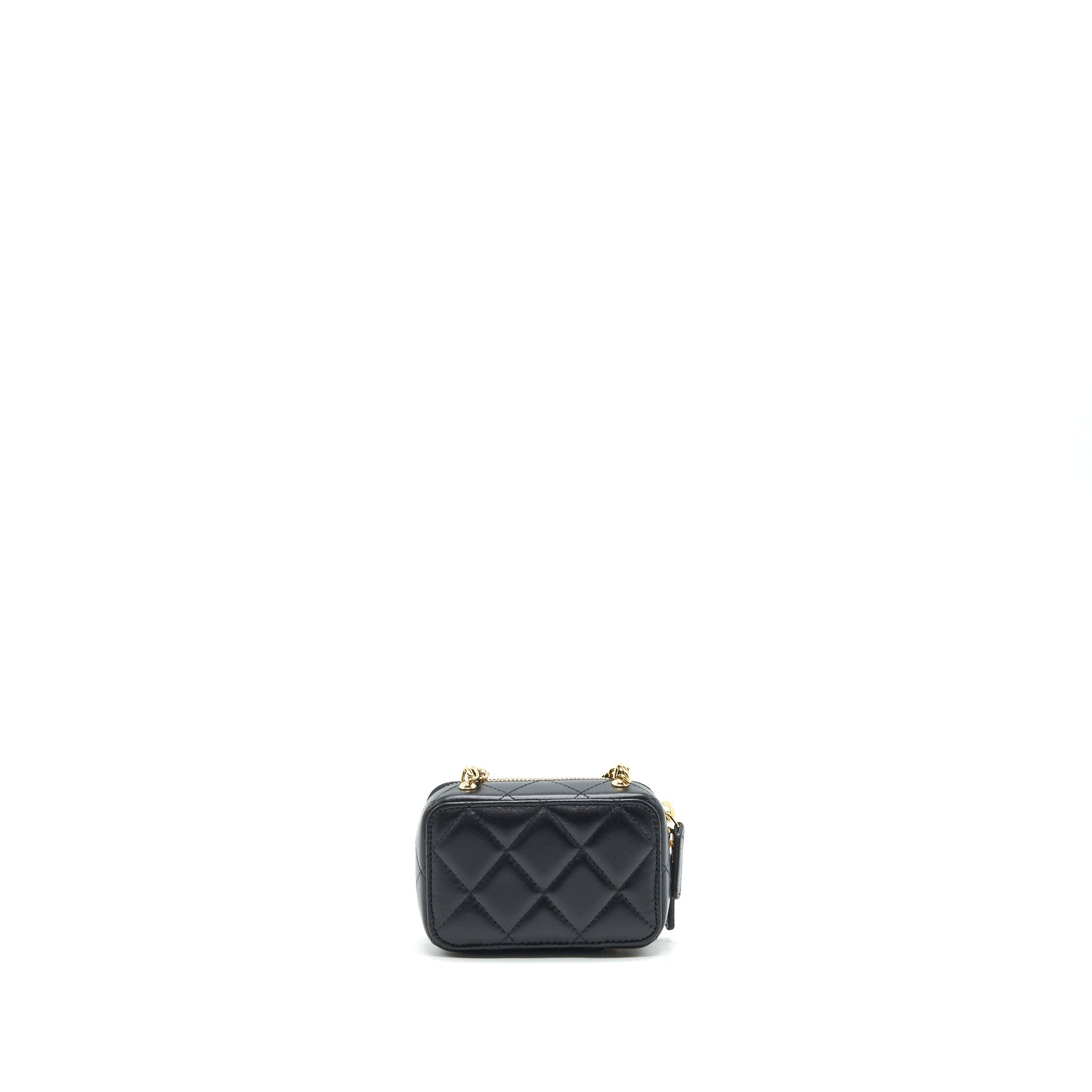 Chanel 21K Mini Clutch With Chain Black