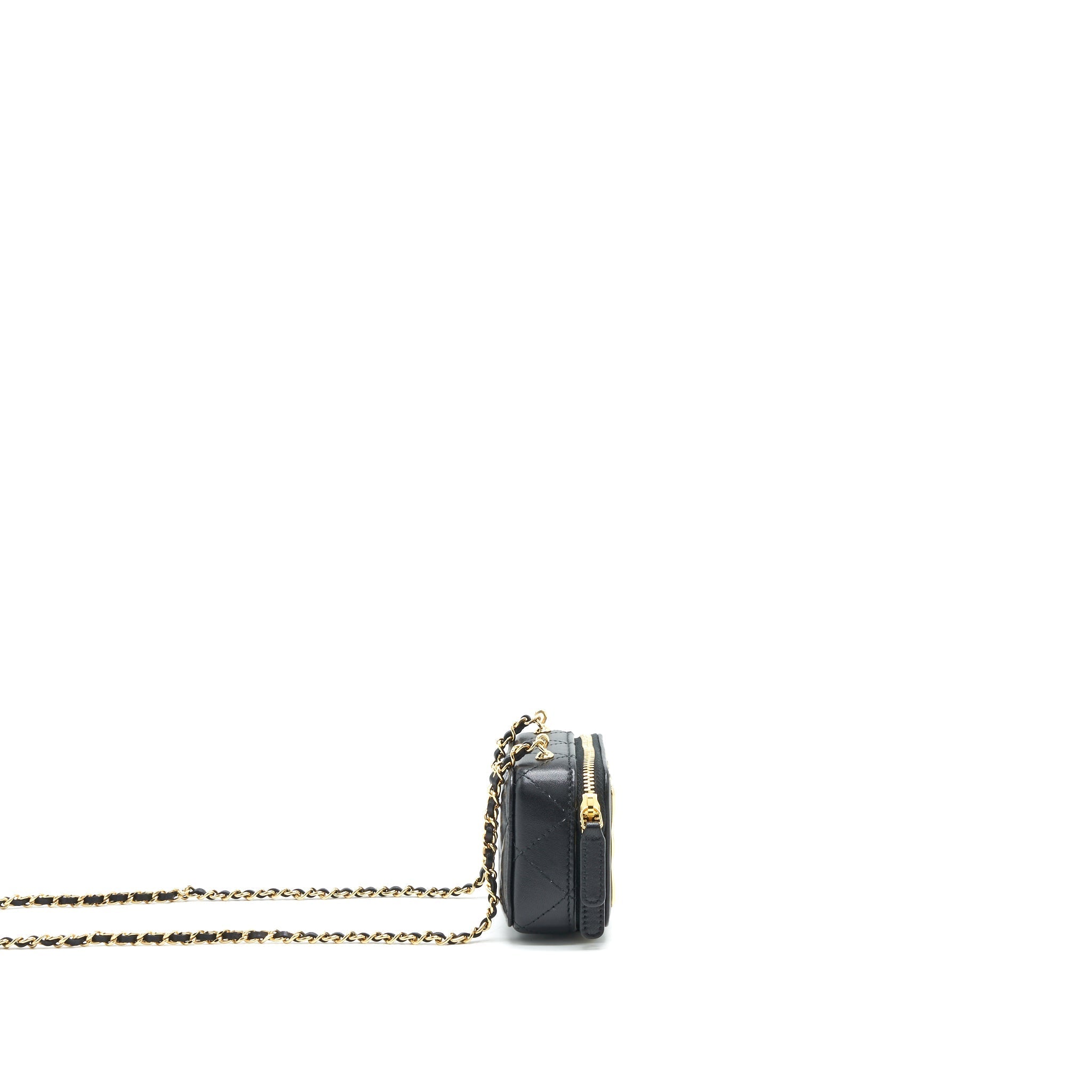 Chanel 21K Mini Clutch With Chain Black