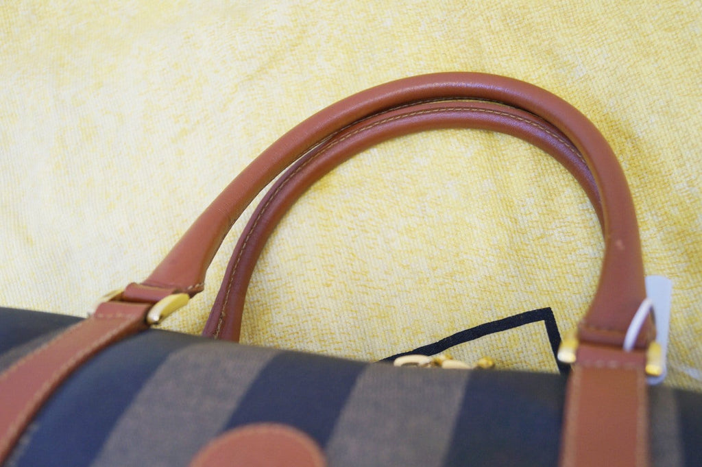 FENDI Bag - Fendi Brown Leather Satchel Handbag