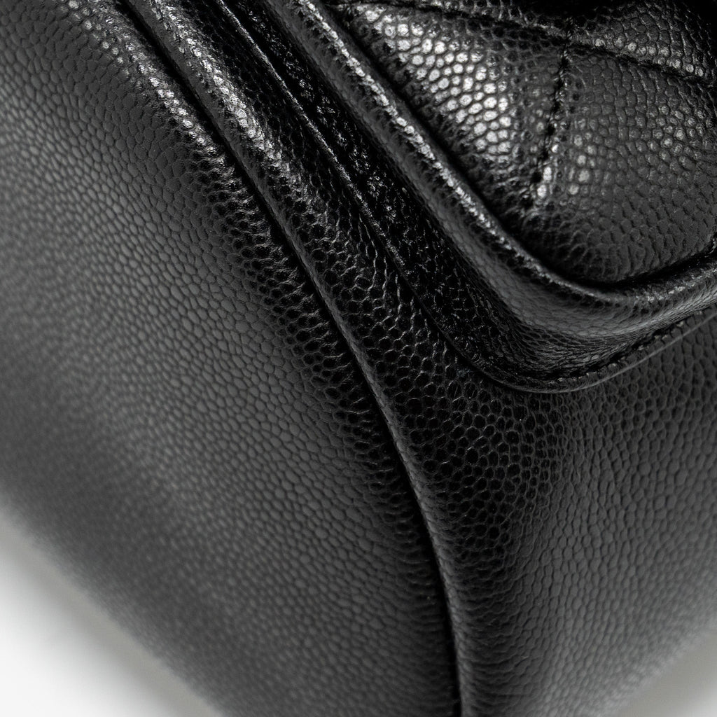 Chanel Triple Pack Backpack Caviar Black L (microchip)