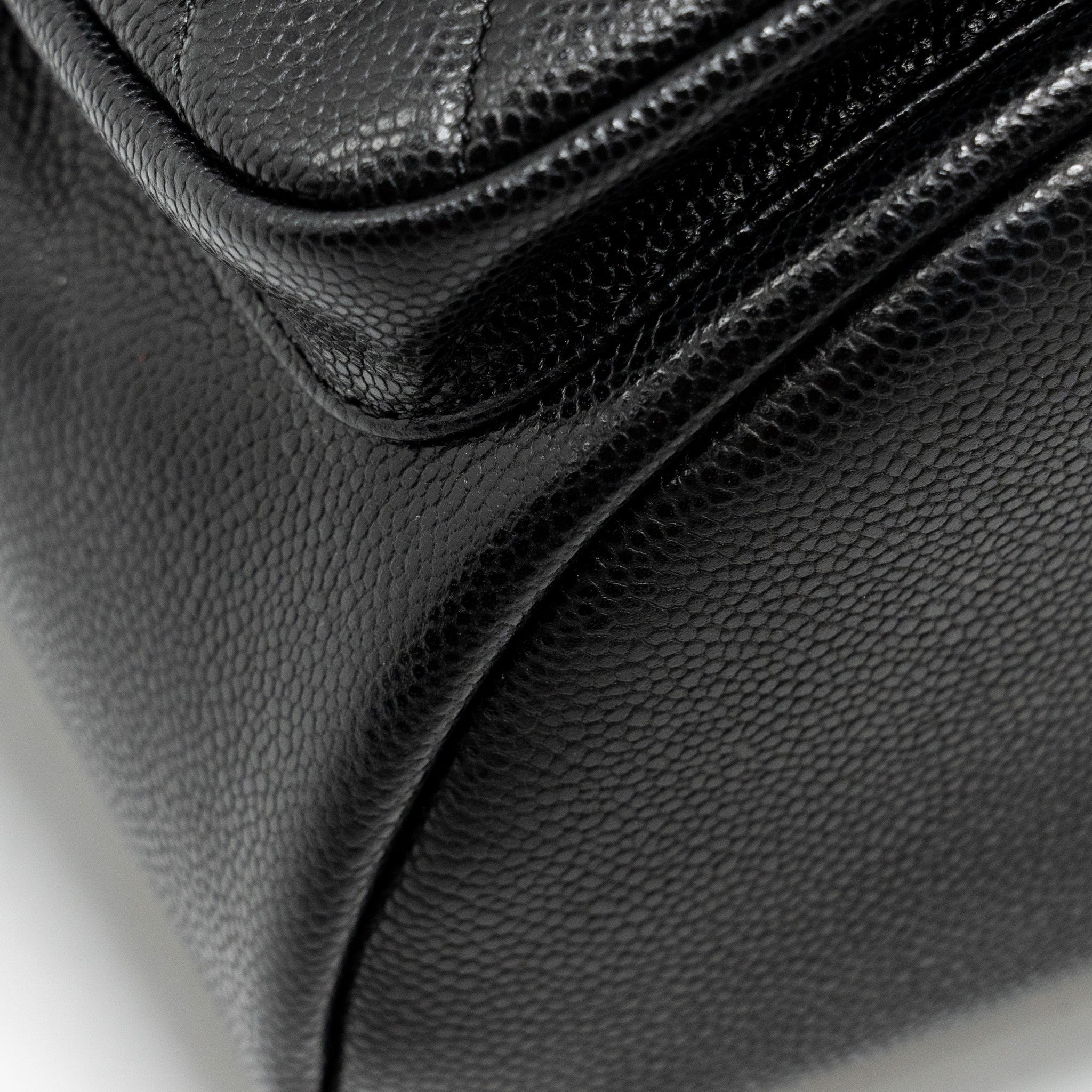 Chanel Triple Pack Backpack Caviar Black L (microchip)