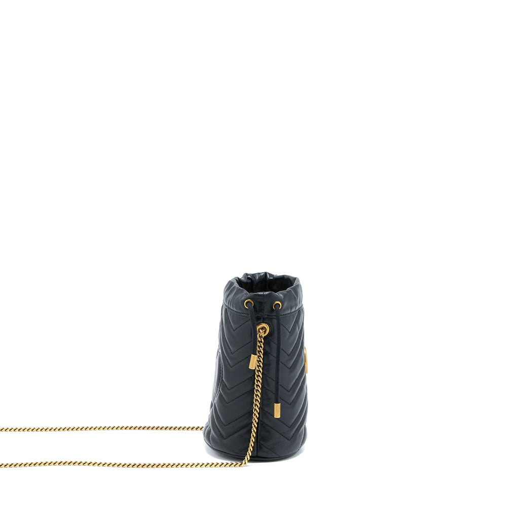 Gucci GG Marmont Mini Bucket Black