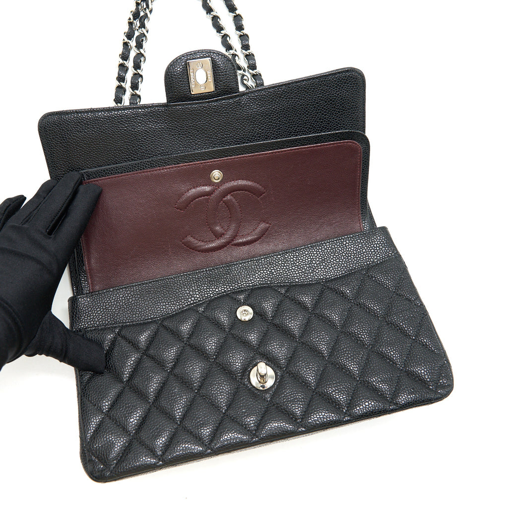 CHANEL MEDIUM CLASSIC DOUBLE FLAP CAVIER