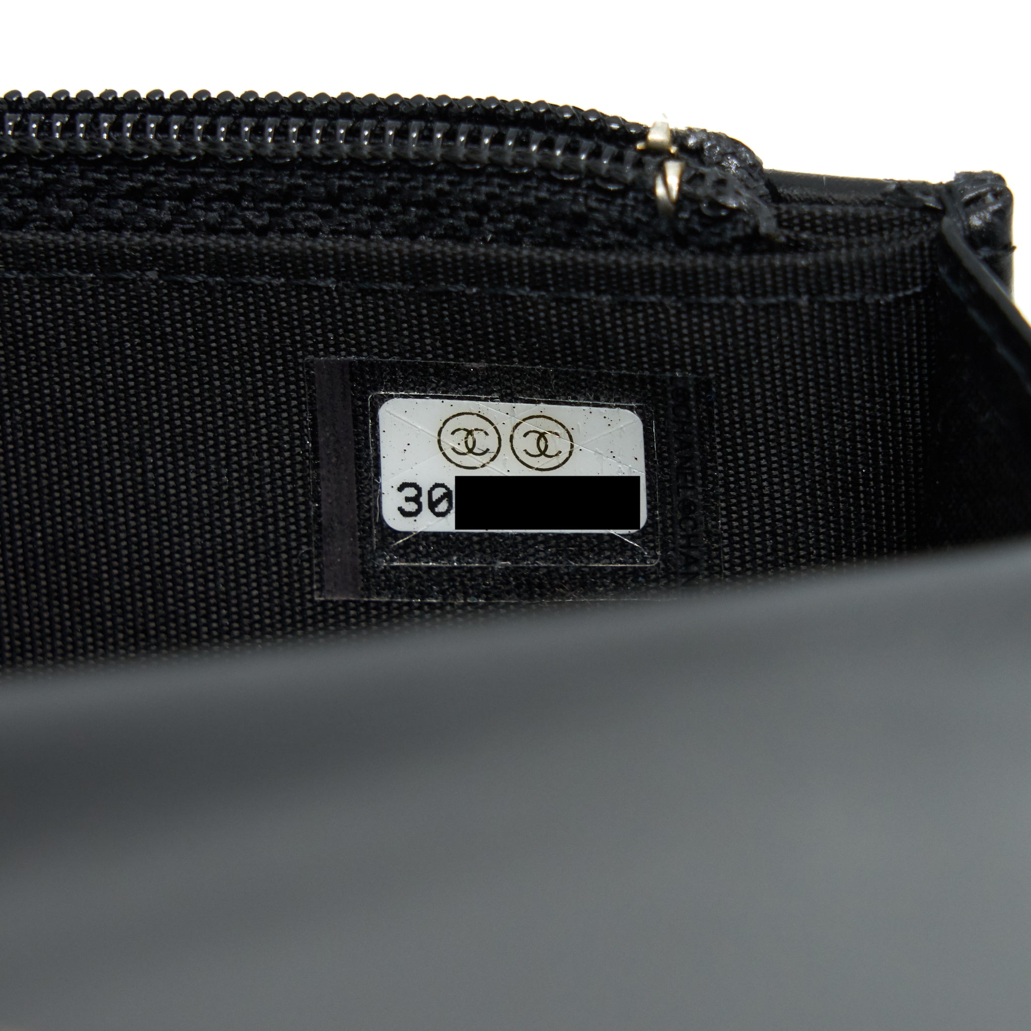 Chanel Giant Pearl Clutch With Chain Calfskin Black L
