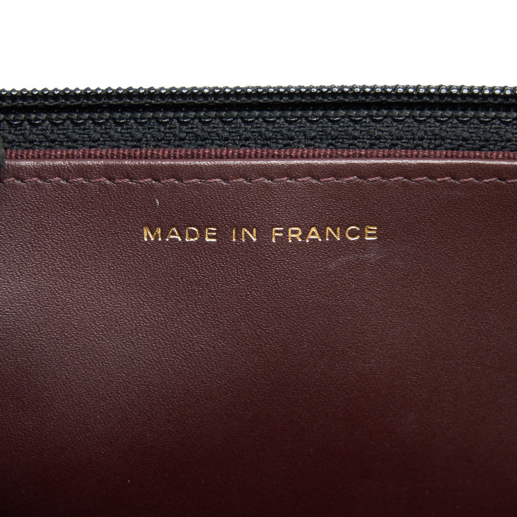 CHANEL WALLET ON CHAIN CAVIER BLACK WITH