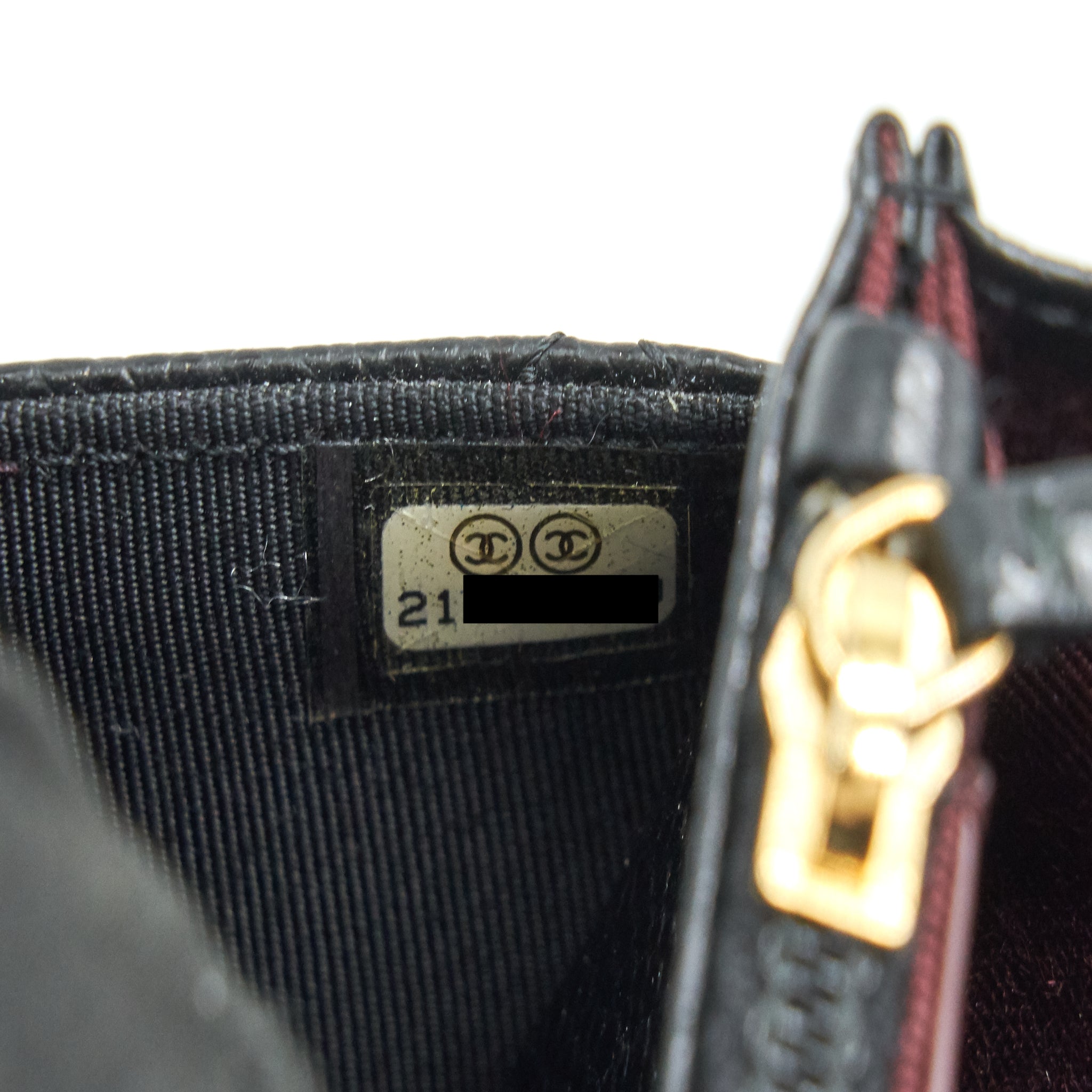 CHANEL WALLET ON CHAIN CAVIER BLACK WITH
