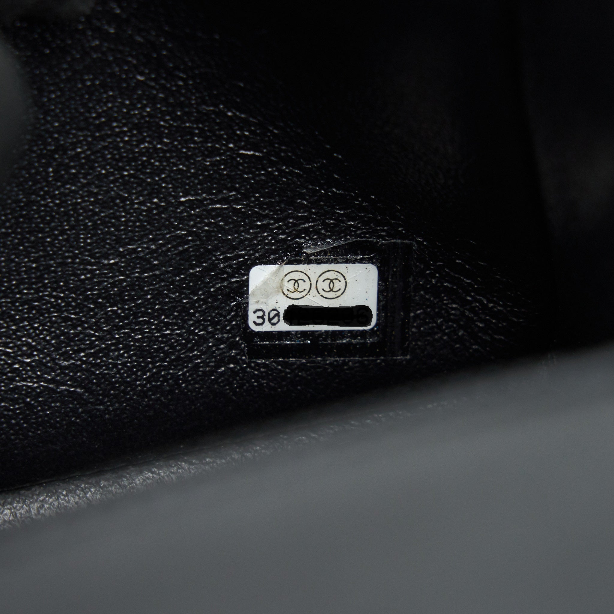 CHANEL LAMBSKIN RECTANGULAR MINI FLAP BAG IN BLACK