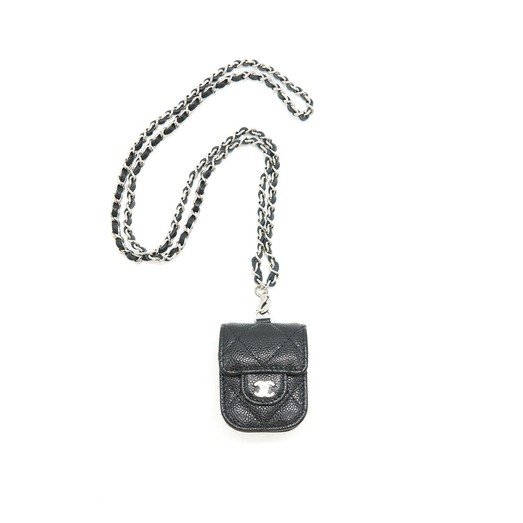 Chanel AirPods Case Caviar Black