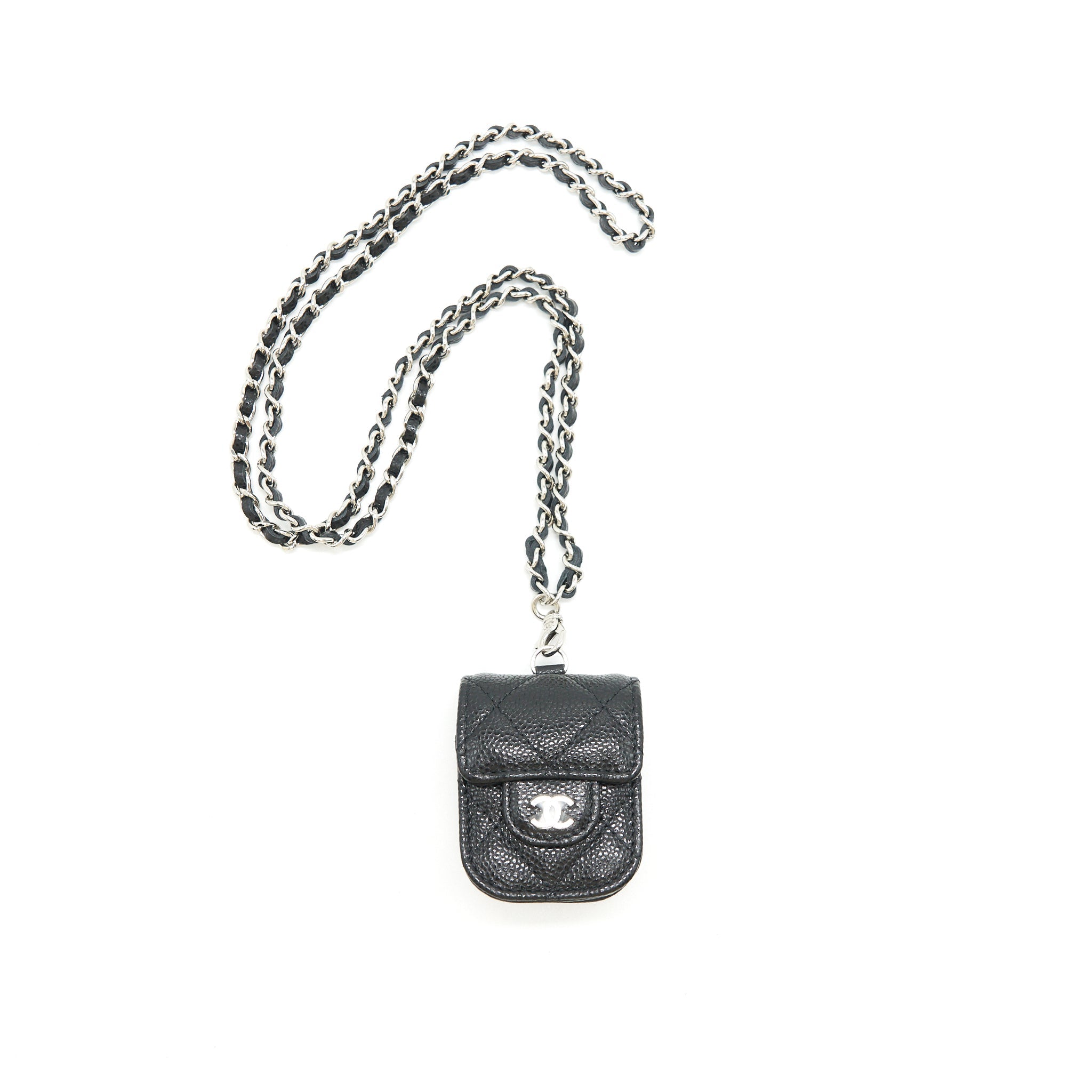Chanel AirPods Case Caviar Black