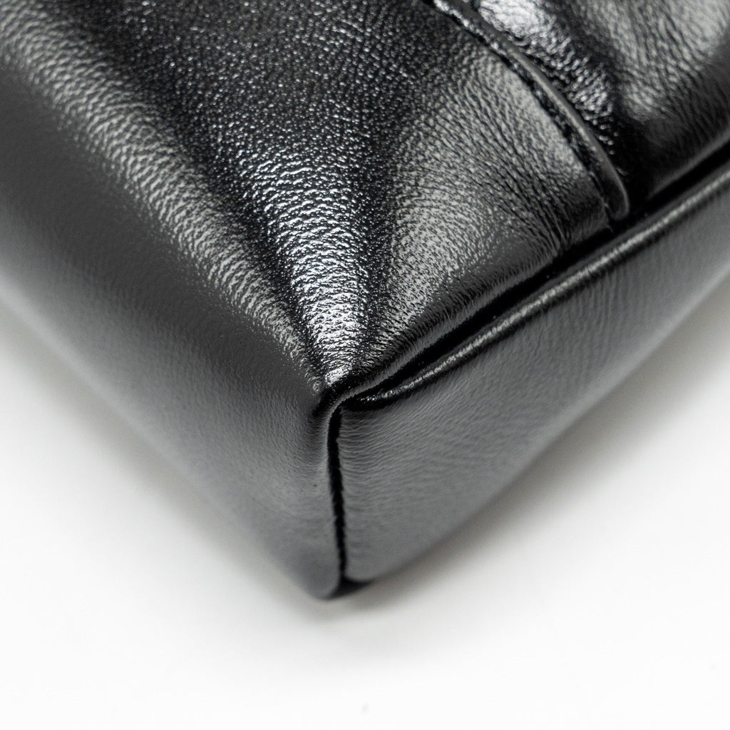 Chanel Mini 31 Clutch With Chain Shiny Calfskin Black L (Microchip)