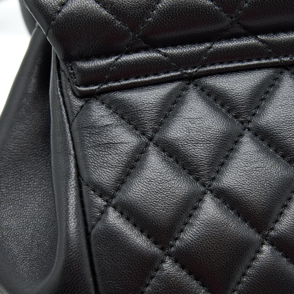 Chanel Duma Mini Backpack Lambskin Black L(Microchip)
