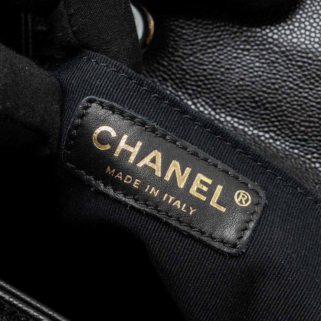 Chanel Triple Pocket Backpack Caviar Black L (Microchip)