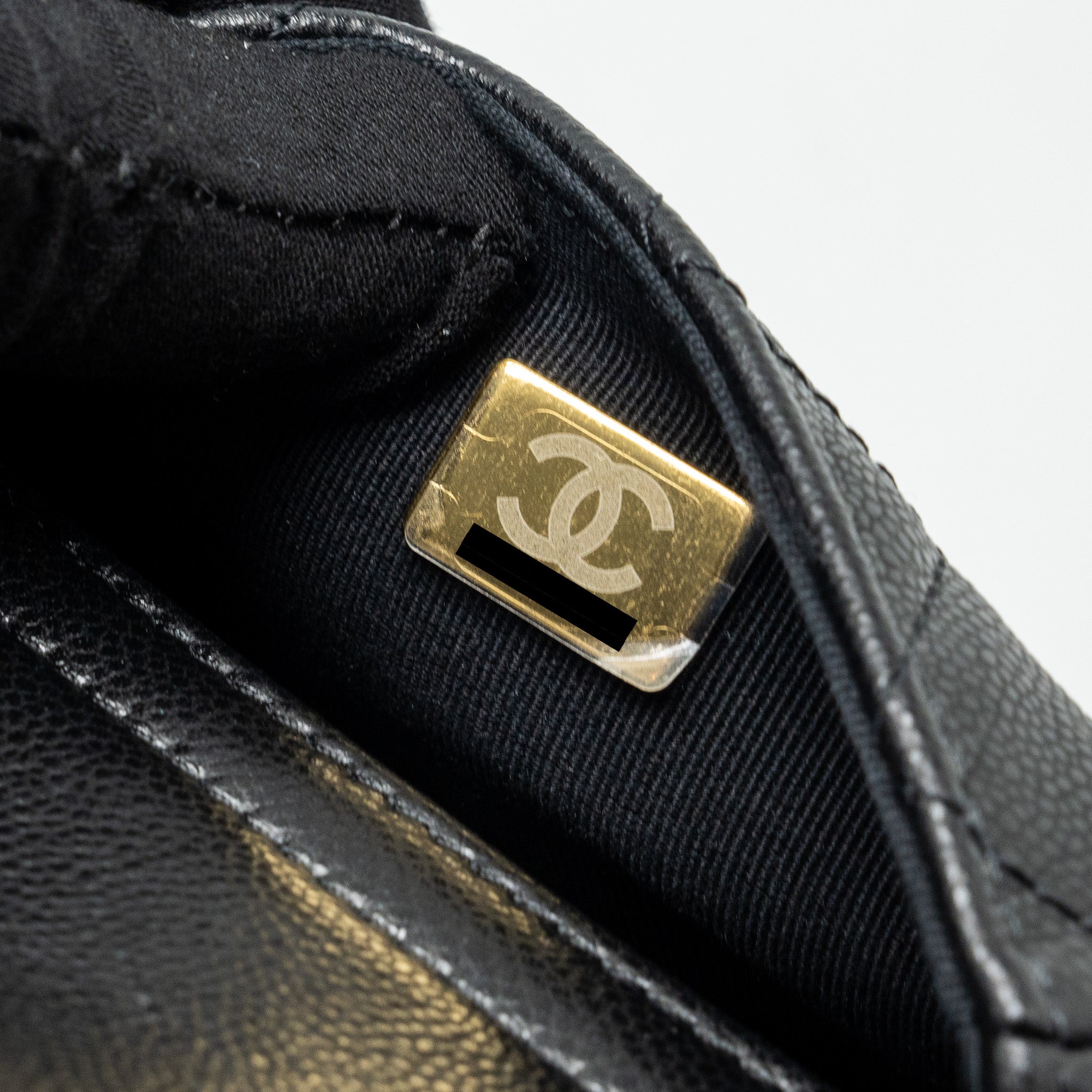 Chanel Triple Pocket Backpack Caviar Black L (Microchip)