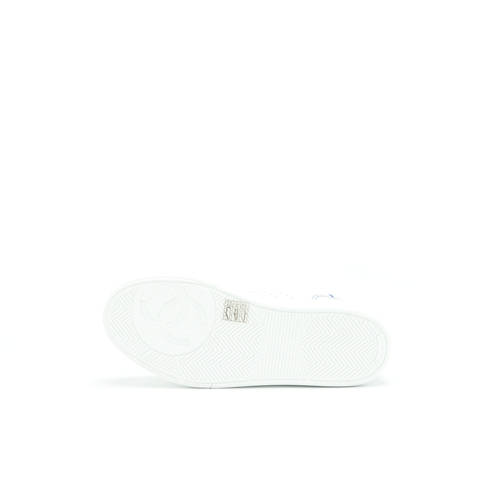 Chanel Size37.5 21ss Trainers White/ Light Blue