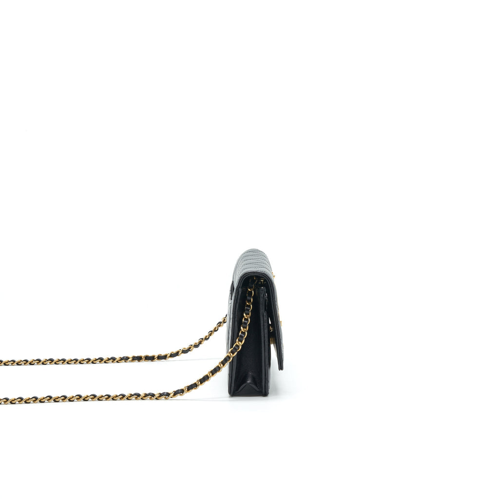 Chanel 2021 Seasonal Wallet on Chain black
