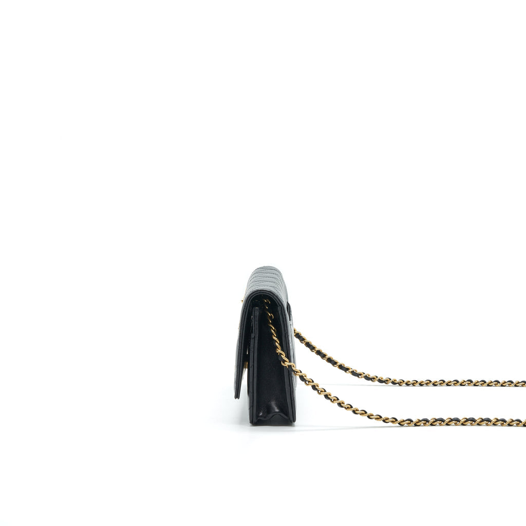 Chanel 2021 Seasonal Wallet on Chain black