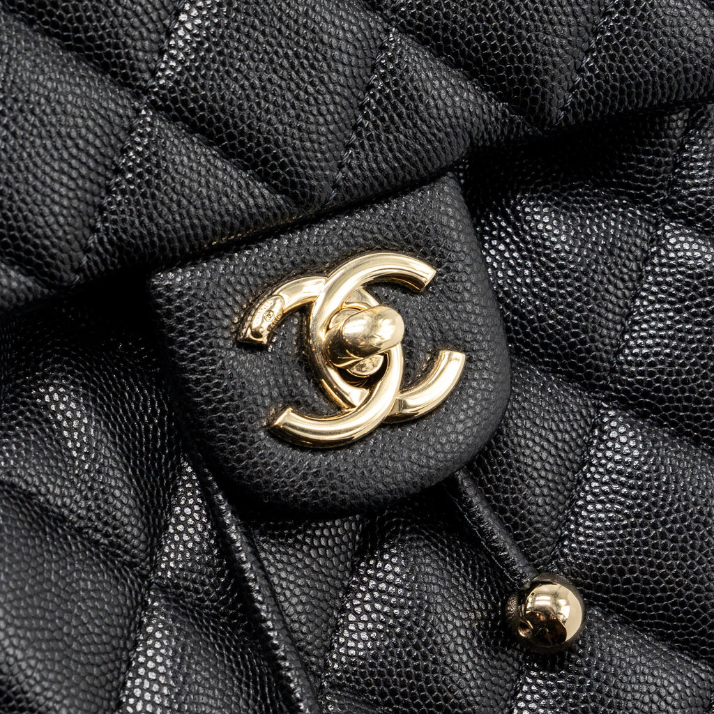 Chanel 23s mini Backpack Caviar Black L (Microchip)