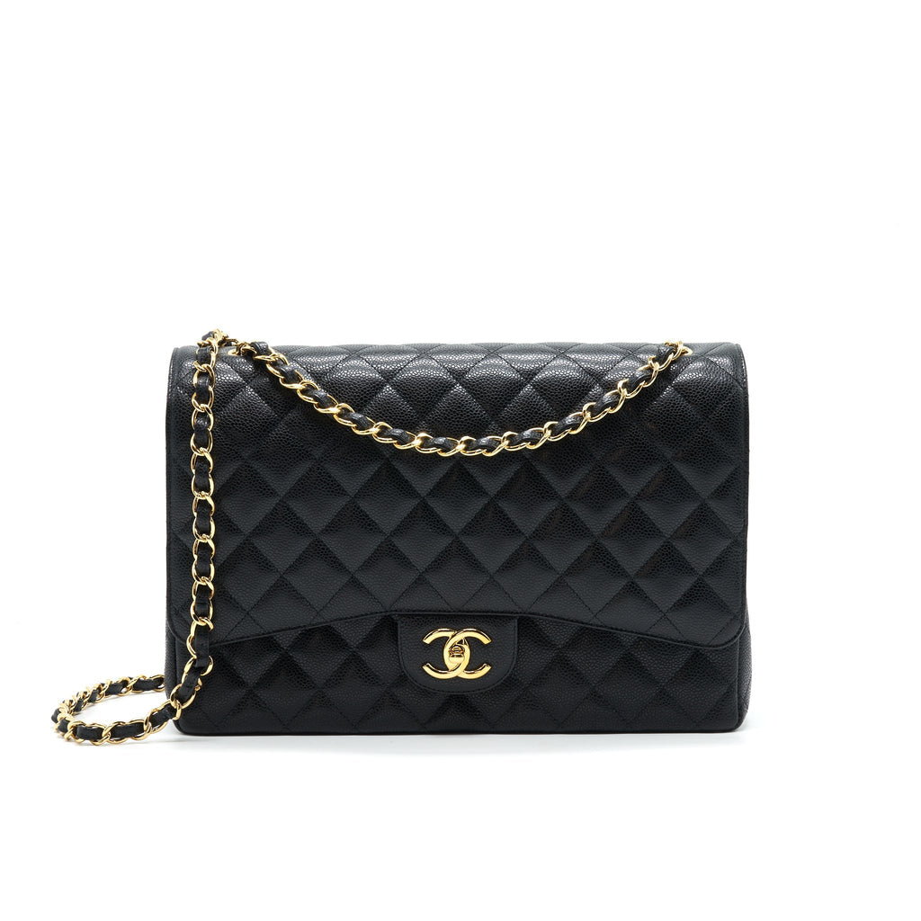 Chanel Maxi Classic double Flap Black Caviar