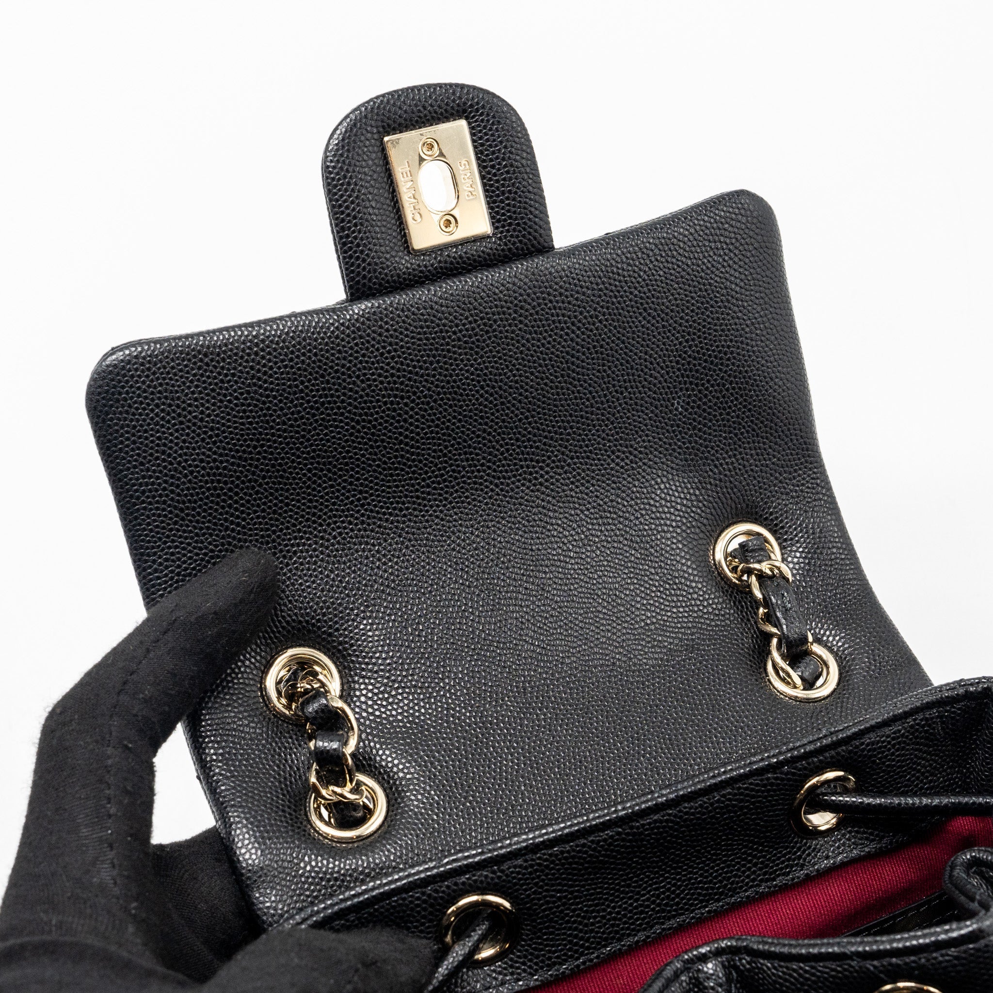 Chanel 23s mini Backpack Caviar Black L (Microchip)