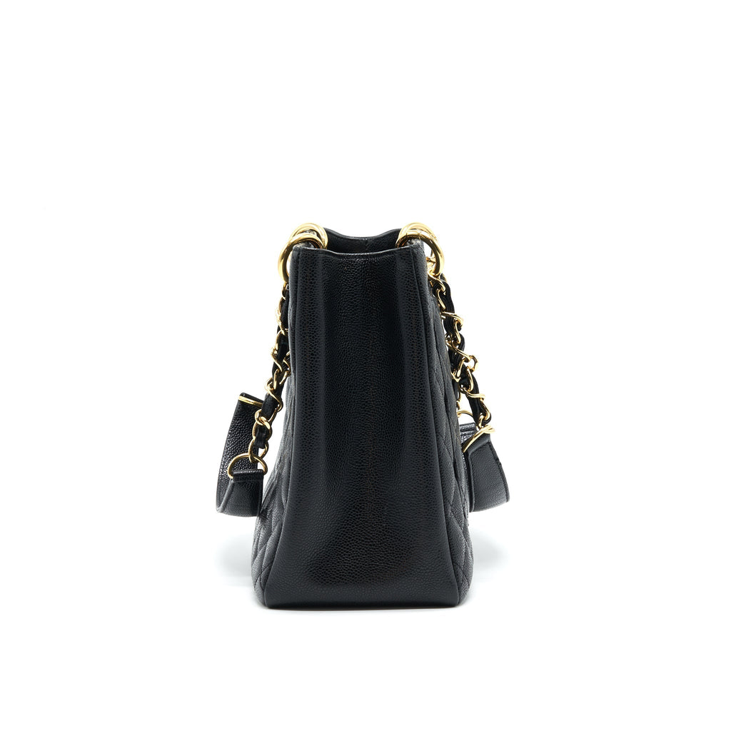 Chanel Grant Shopping Tote Bag GST Black Caviar