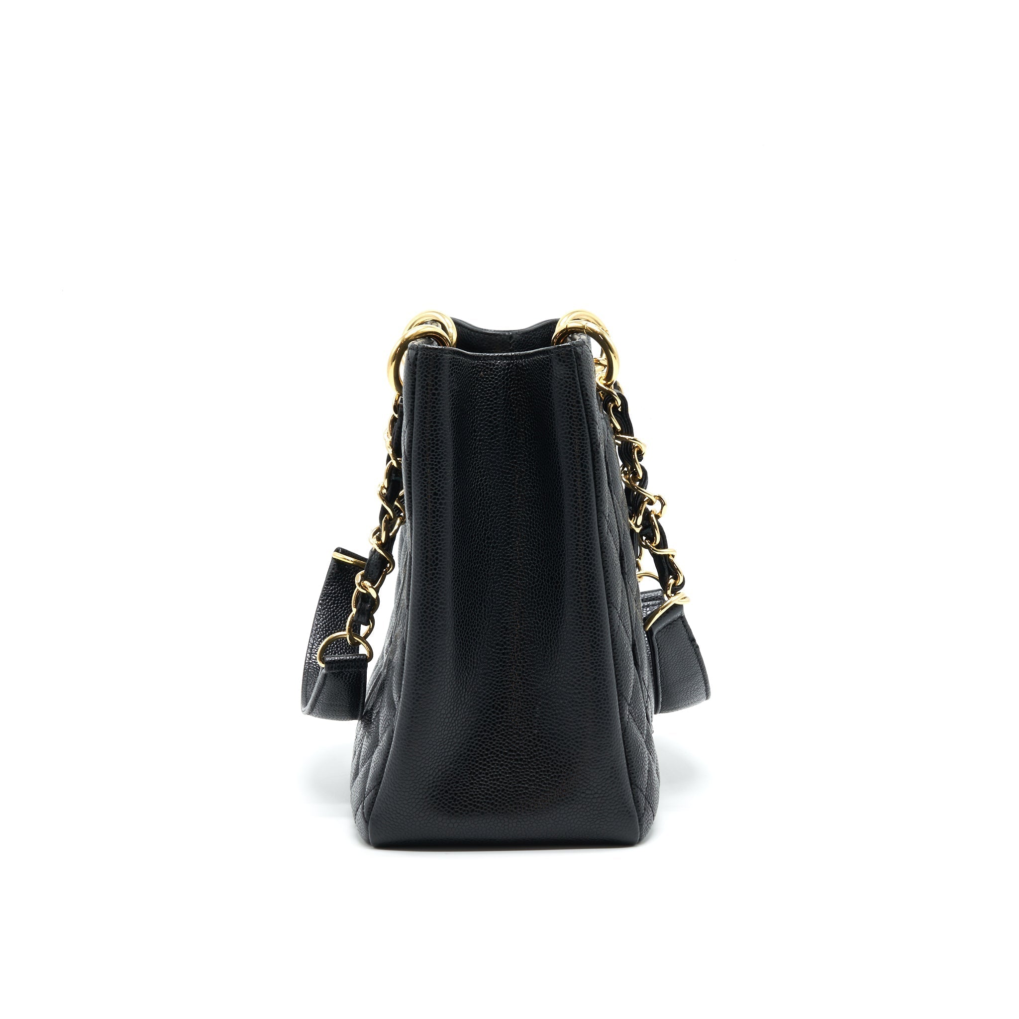 Chanel Grant Shopping Tote Bag GST Black Caviar