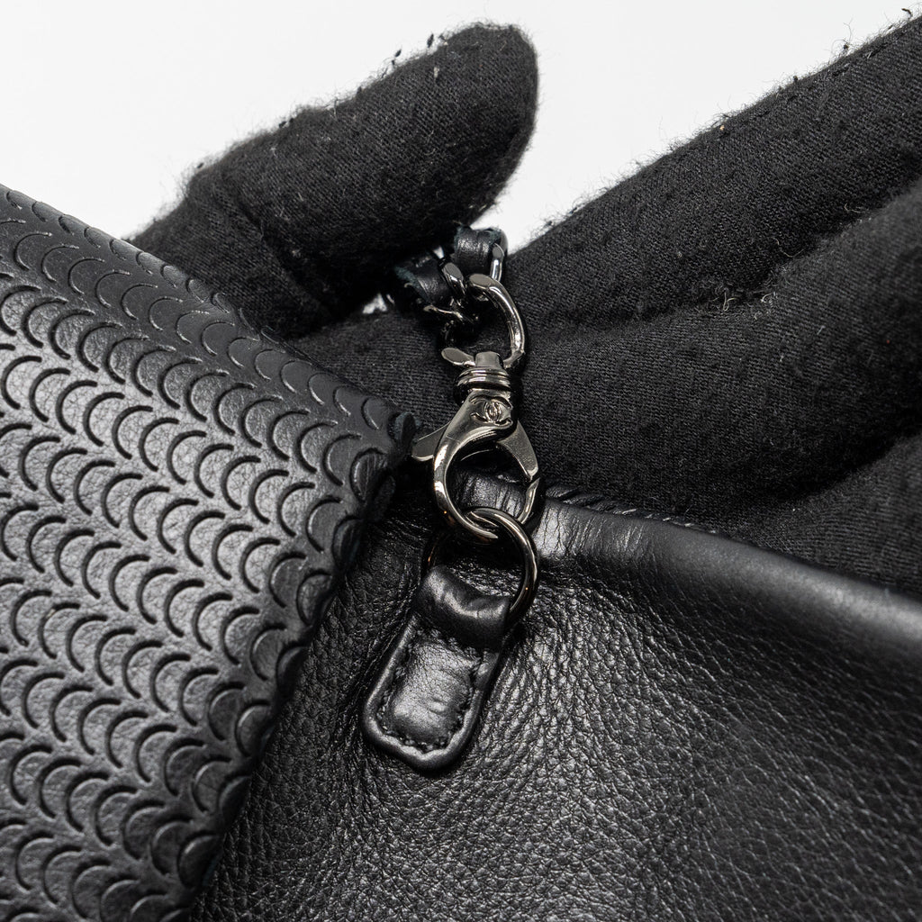 Chanel Flap Clutch Lambskin Black with Black Hardware