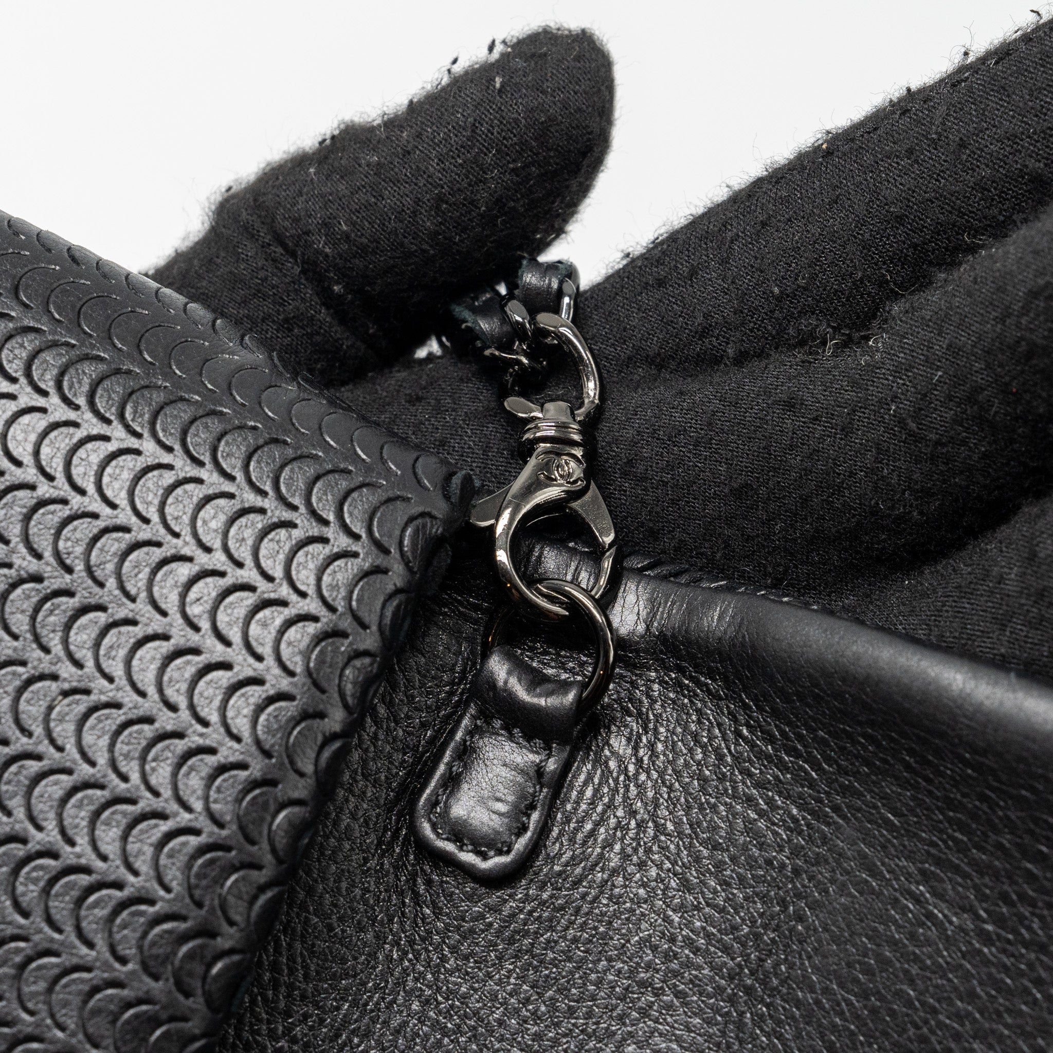 Chanel Flap Clutch Lambskin Black with Black Hardware