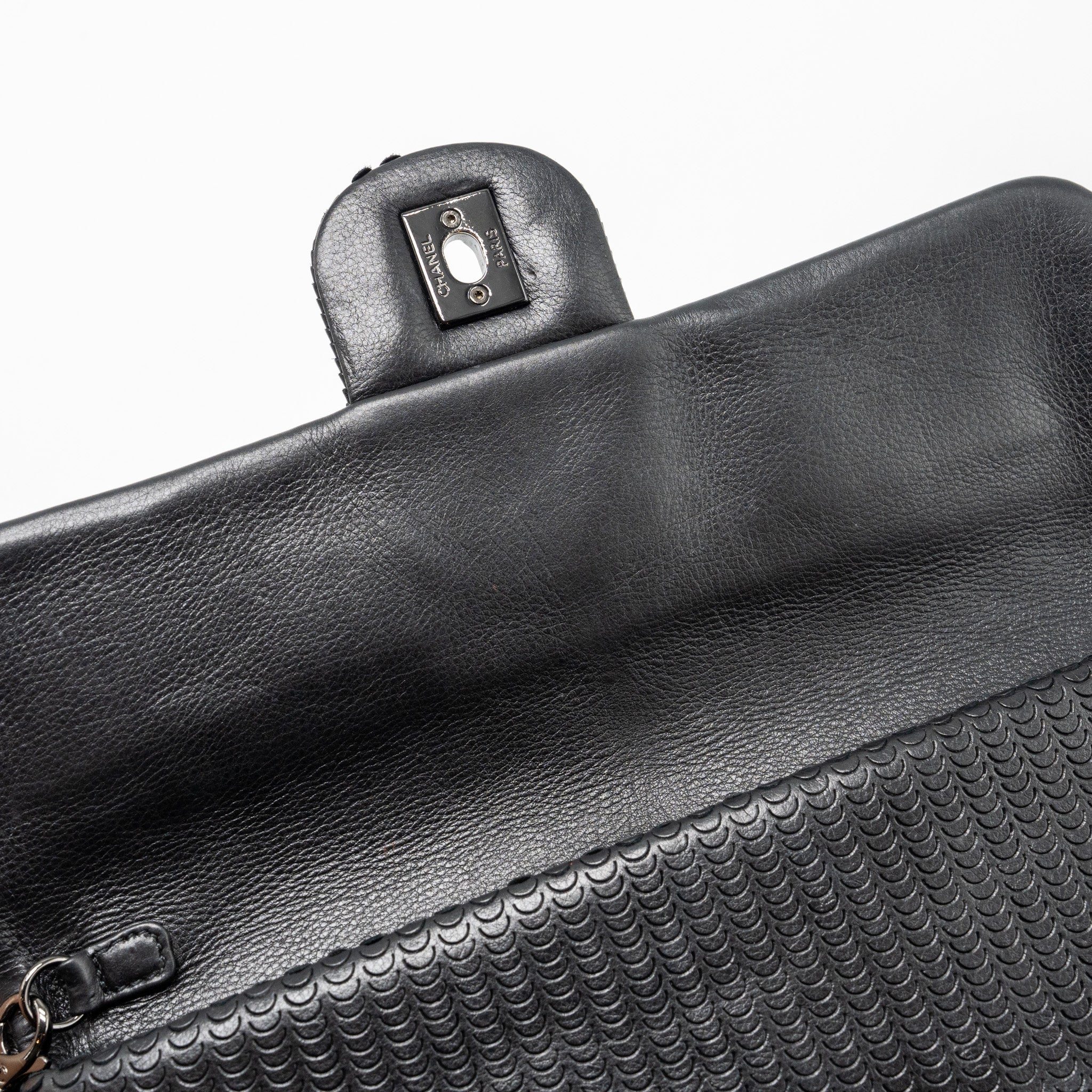 Chanel Flap Clutch Lambskin Black with Black Hardware