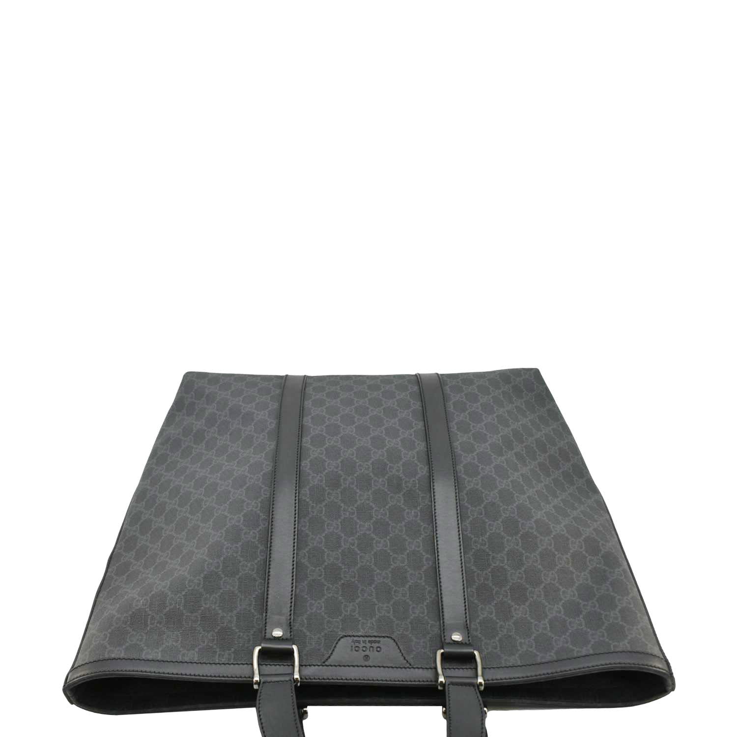 GUCCI GG Supreme Medium Tote Bag Black 322063