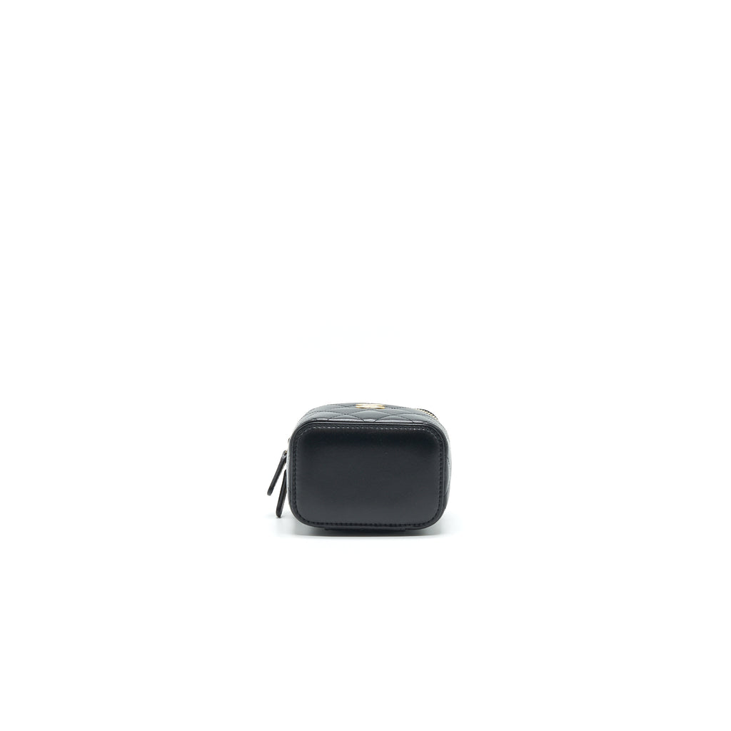 Chanel 21A Top Handle Vanity with Chain Black