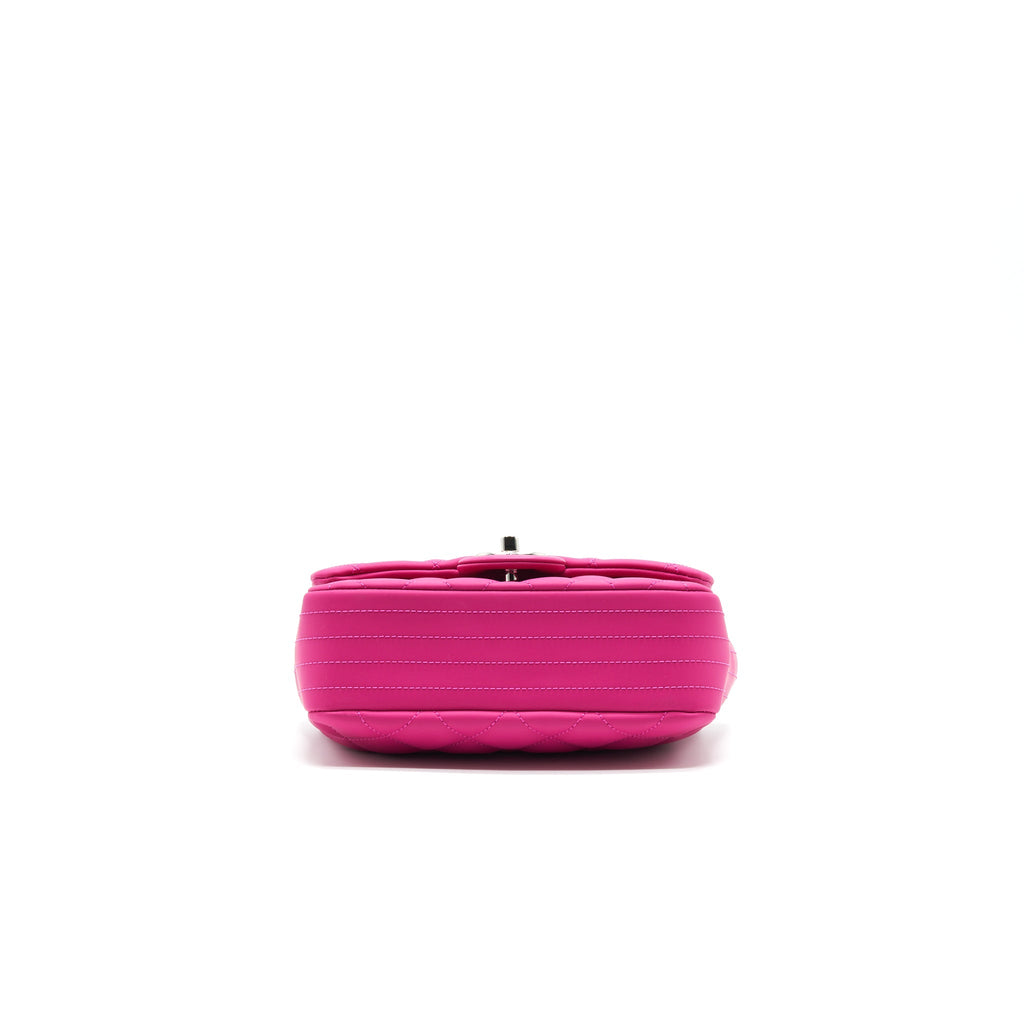 Chanel Rubber quilted lambskin flap Bag pink