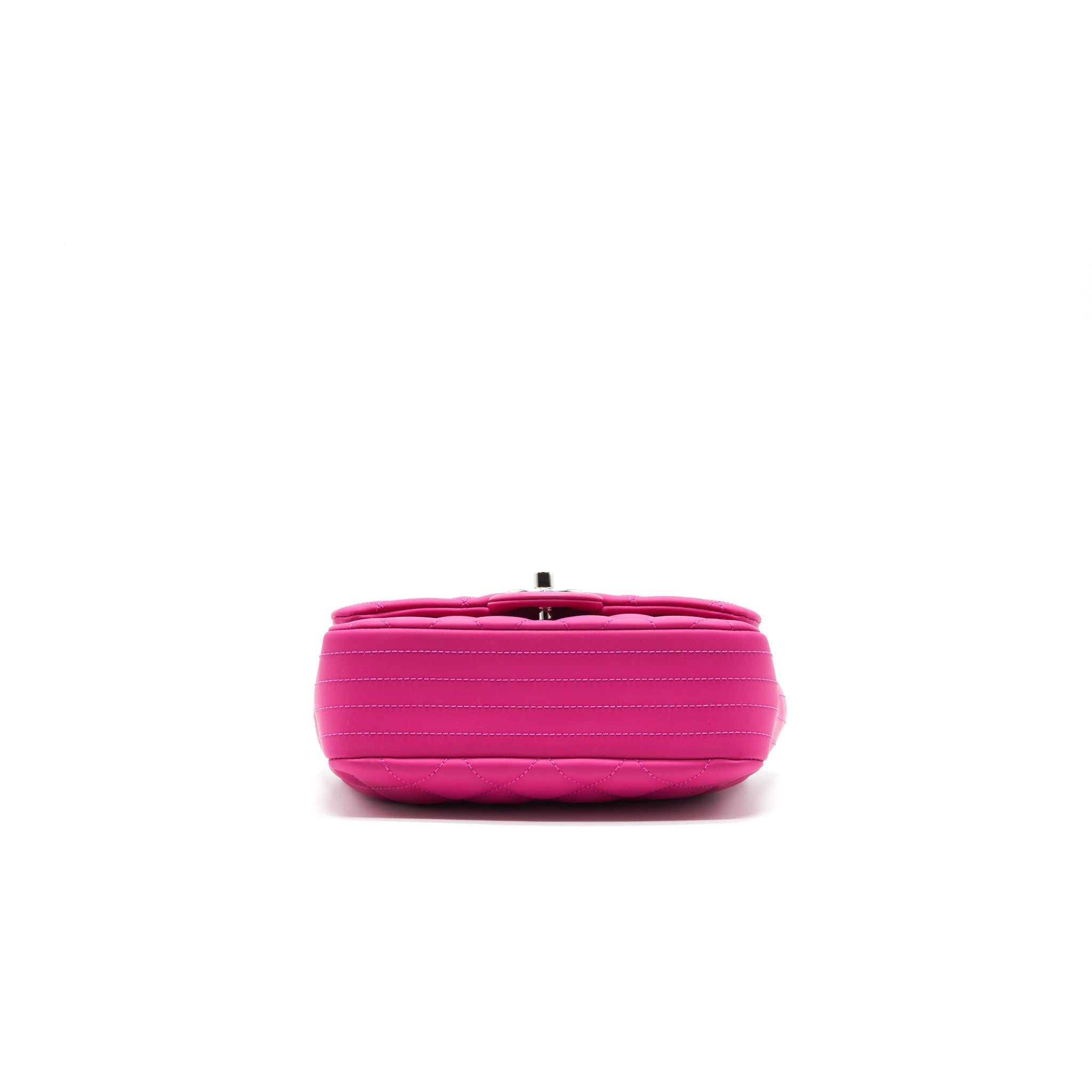 Chanel Rubber quilted lambskin flap Bag pink