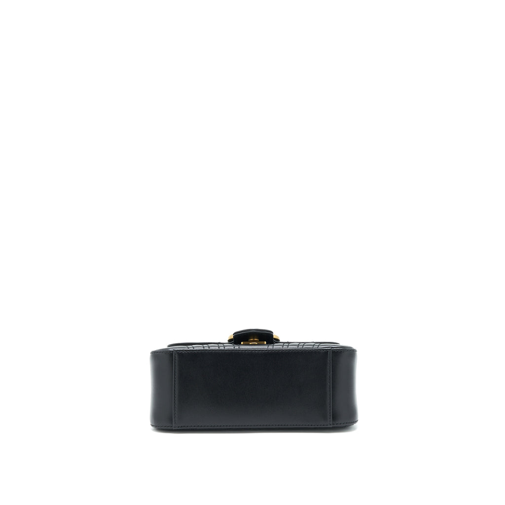 Gucci GG Marmont Mini Top Handle Bag Calfskin Black