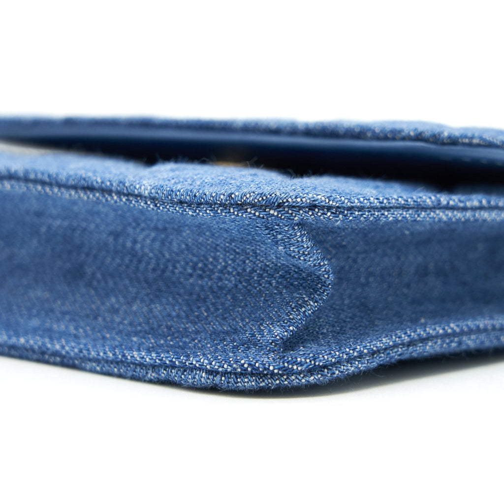 Chanel Pearl Crush Denim mini flap Belt bag