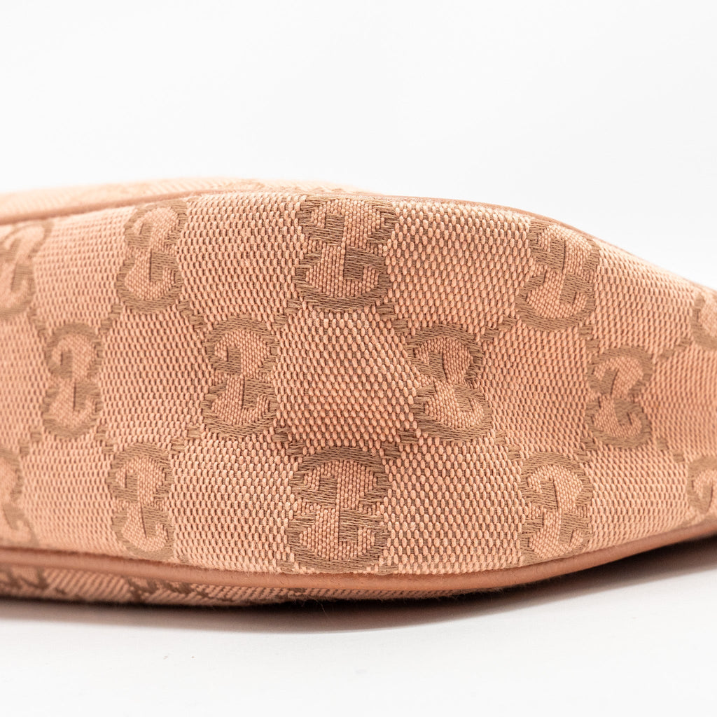 Gucci Small Ophidia Hobo Bag GG Supreme Canvas Pink L